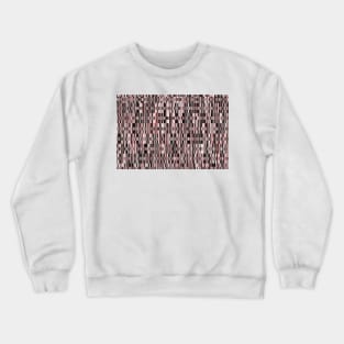 Screen glitch, geometric print, old tv design, abstract tech print Crewneck Sweatshirt